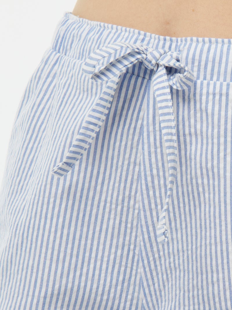 Pijama con camiseta + pantalón corto 'Dodo' AZUL - Kiabi