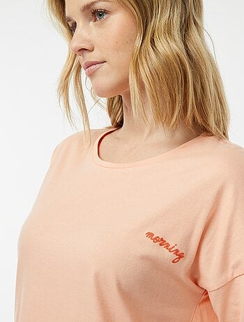 Pijama con camiseta + pantalón corto 'Dodo'