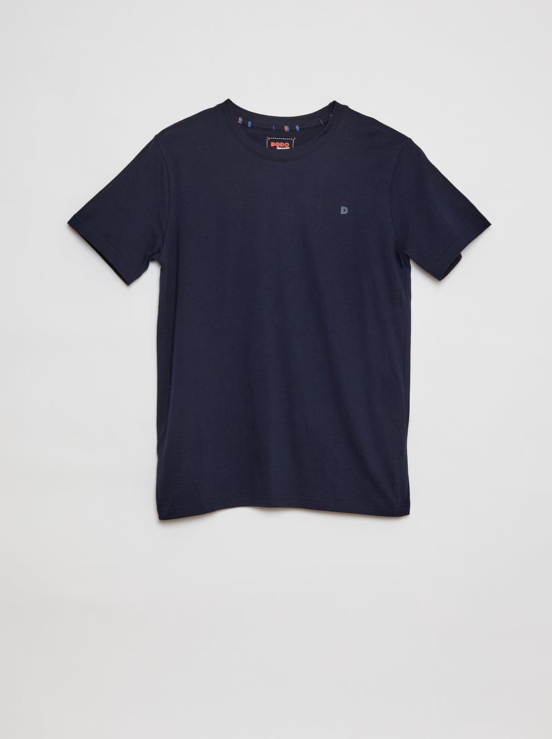 Pijama con camiseta + pantalón de punto - 2 piezas AZUL - Kiabi