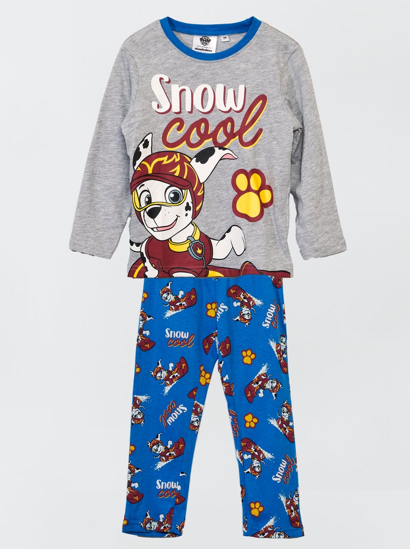 Pijama Infantil La Patrulla Canina | Camiseta Manga Corta Y Pantalón Corto De Algodón | Talla 110-116 | Suave, Cómodo Y Con Estampado De Calidad