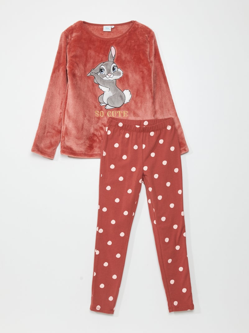 Pijama con camiseta + pantalón 'Tambor'  - 2 piezas Marrón - Kiabi