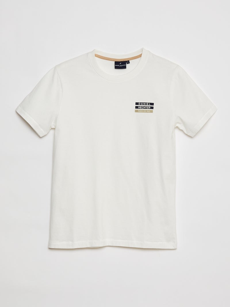 Pijama con camiseta + short de punto - 2 piezas BEIGE - Kiabi