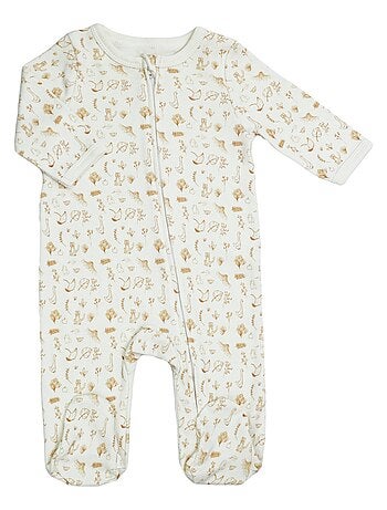 Pijama con cremallera delantera