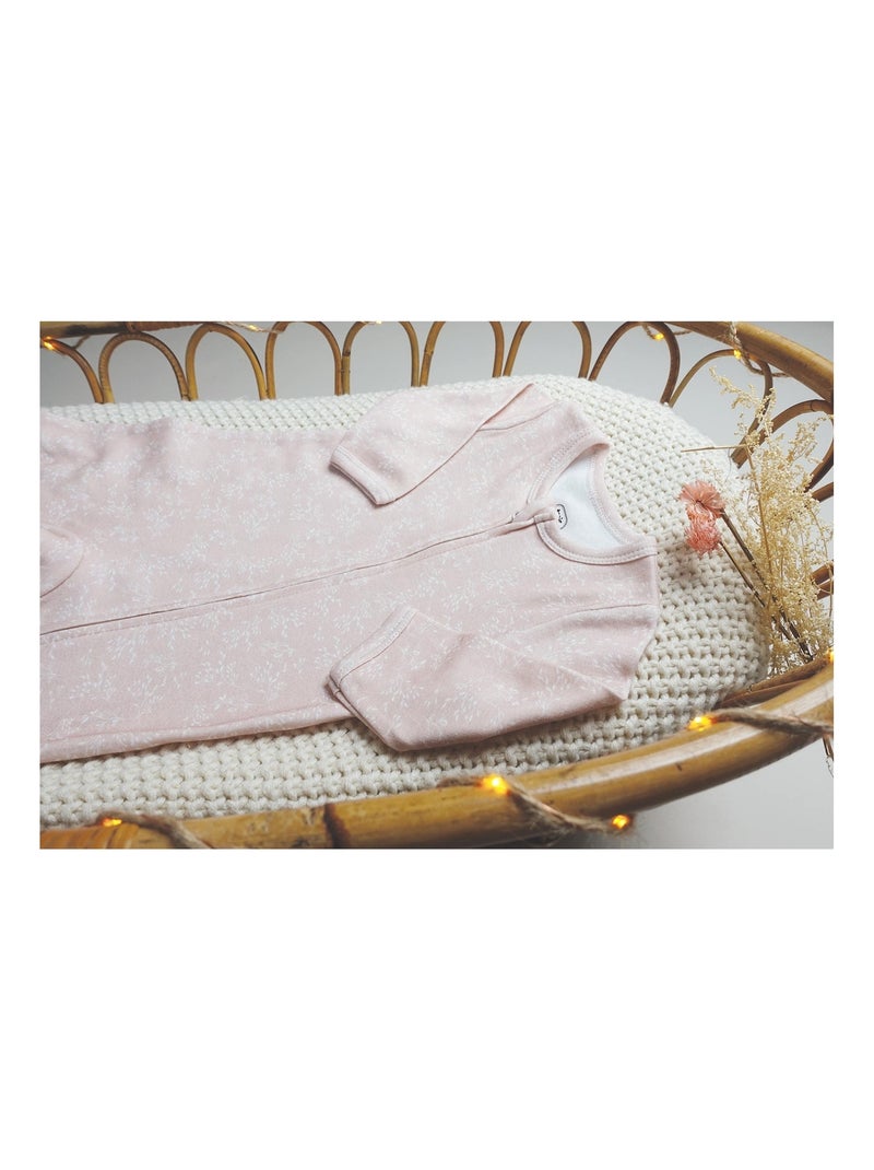 Pijama con cremallera delantera Rosa - Kiabi
