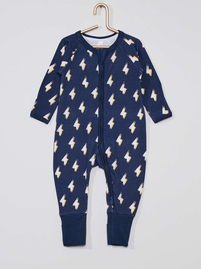 Pijama con cremallera 'DIM' AZUL - Kiabi