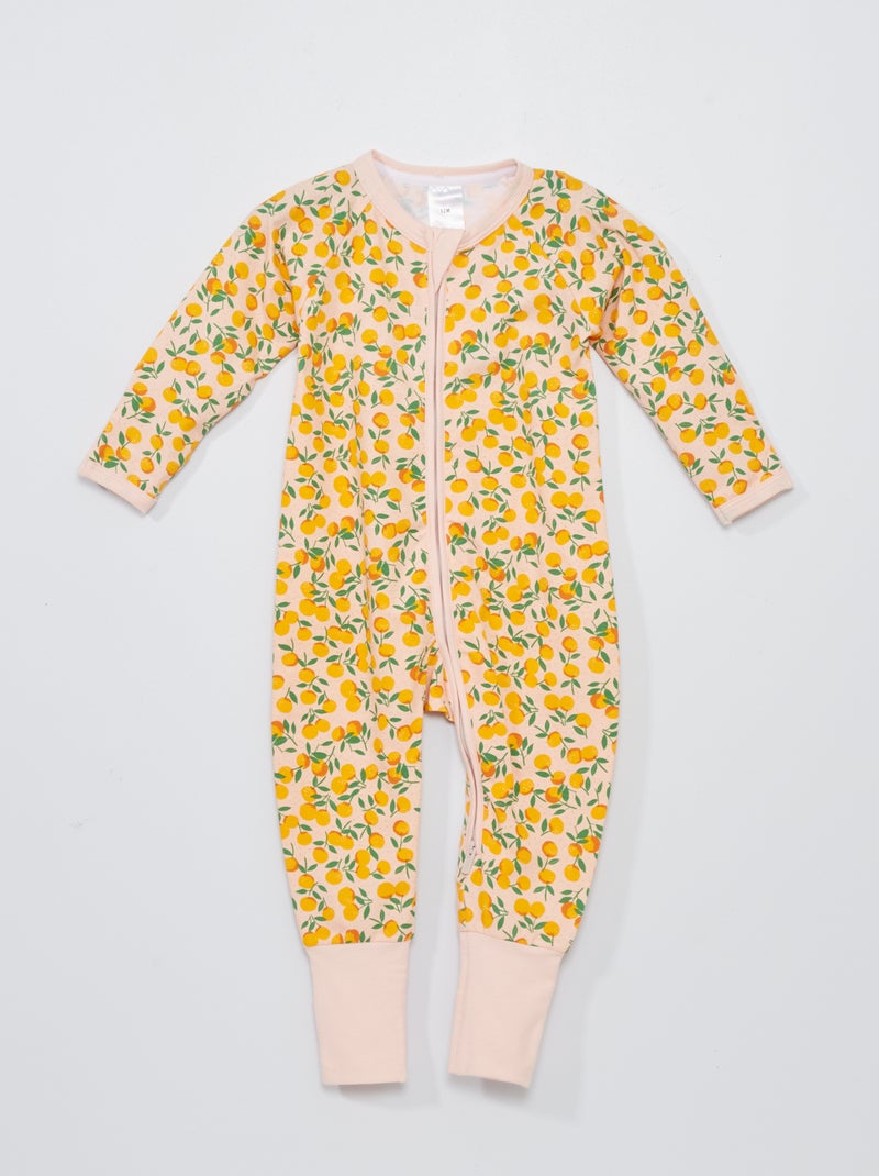 Pijama con cremallera 'DIM Baby' BEIGE - Kiabi