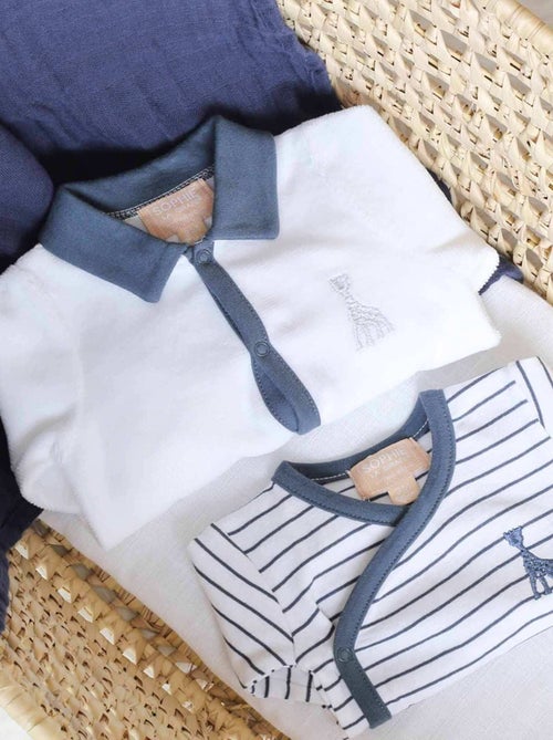 Pijama con cuello polo - Kiabi