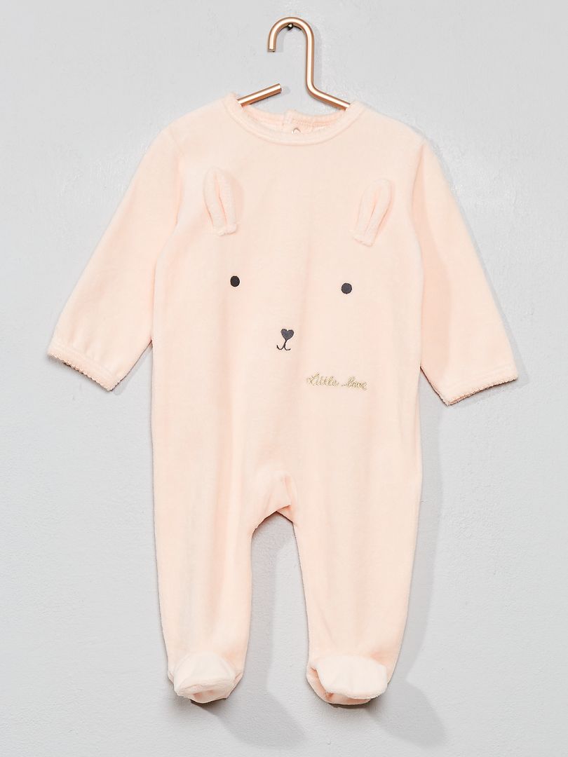 Pijama con detalle de 'conejo' Rosa - Kiabi