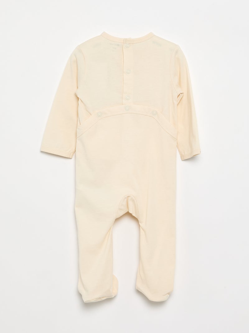Pijama con pies Blanco - Kiabi