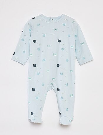 Pijama con pies estampado