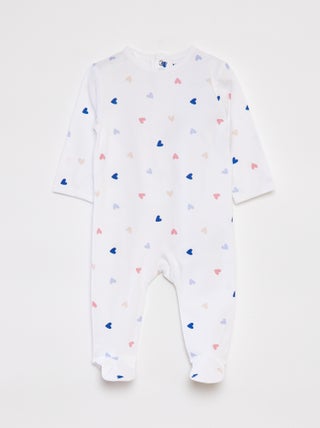 Pijama con pies estampado