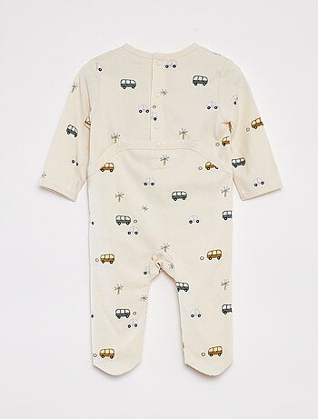 Pijama con pies estampado