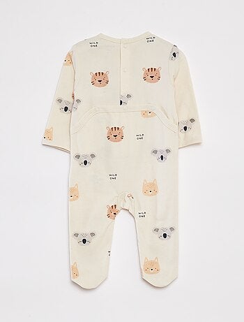 Pijama con pies estampado
