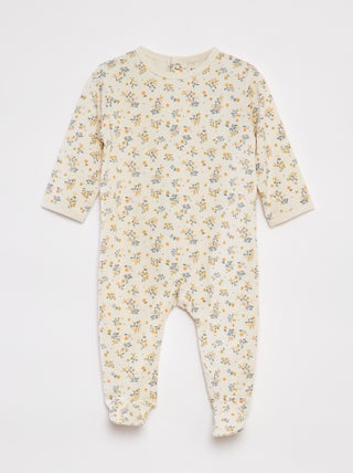 Pijama con pies estampado