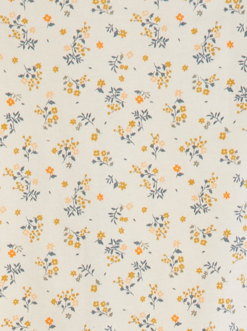 Pijama con pies estampado BLANCO - Kiabi