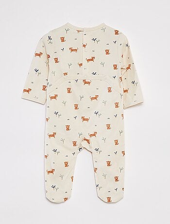 Pijama con pies estampado