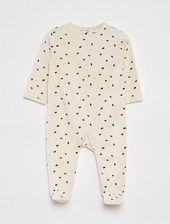 Pijama con pies estampado