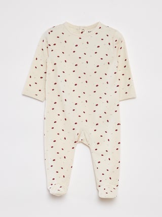 Pijama con pies estampado