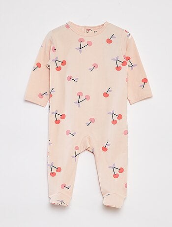 Pijama con pies estampado