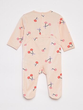 Pijama con pies estampado