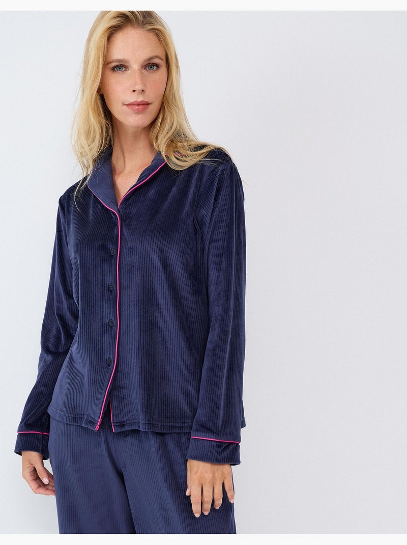 Pijama con ribete, mo fashion Azul - Kiabi