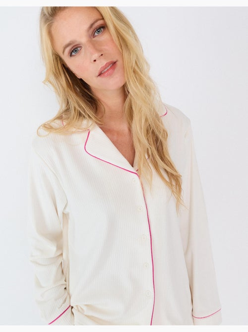 Pijama con ribete, mo fashion - Kiabi Pijama con ribete, mo fashion - Kiabi