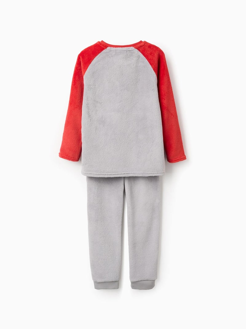 Pijama Coral Cardado Gris - Kiabi