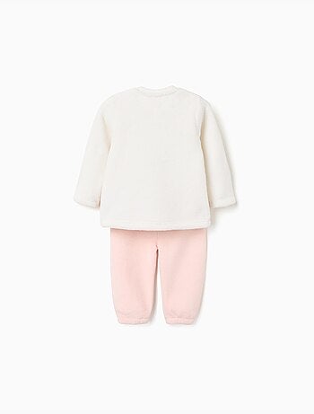 Pijama Coral de Forro Blanco