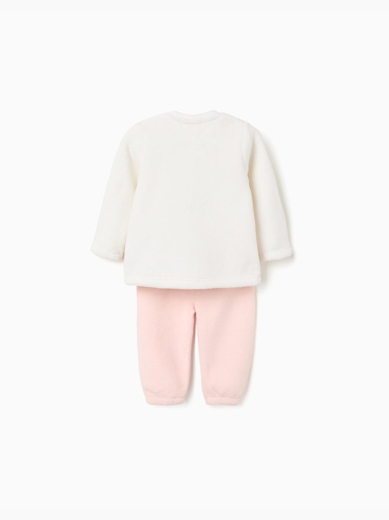 Pijama Coral de Forro Blanco Blanco - Kiabi