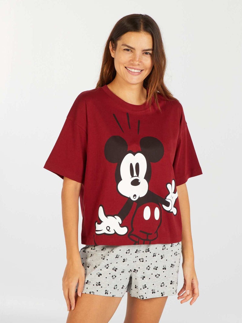 Pijama corto  - 2 piezas mickey - Kiabi