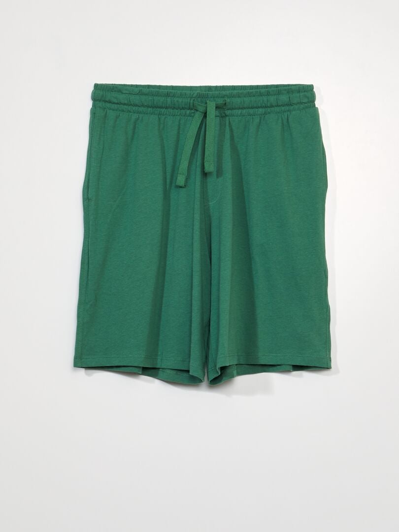 Pijama corto - inscripción deportiva - 2 piezas BLANCO - Kiabi