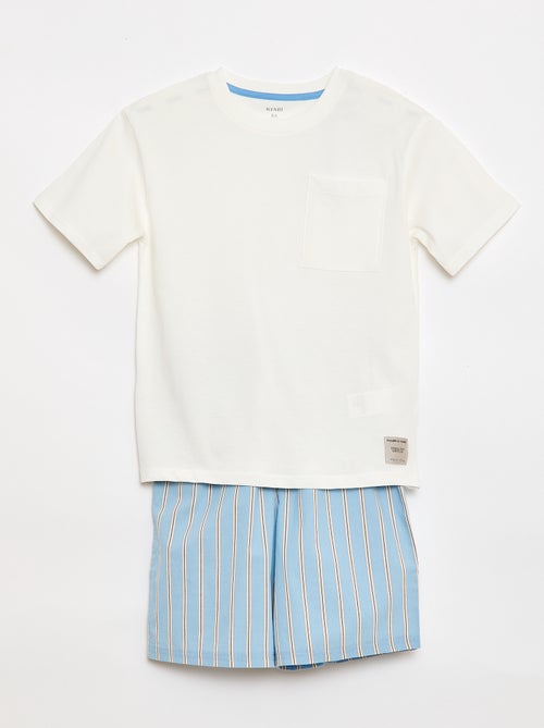 Pijama corto 2 piezas - Kiabi