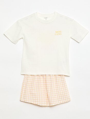 Pijama corto 2 piezas