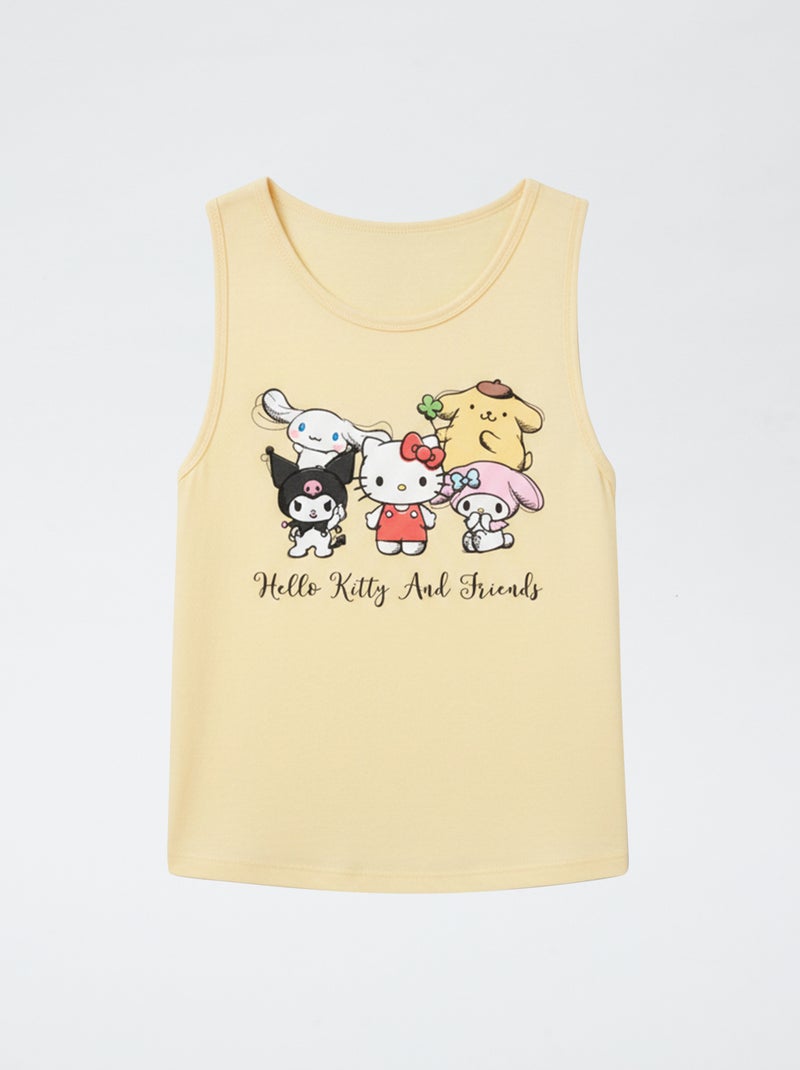 Pijama corto 2 piezas 'Hello Kitty' Amarillo - Kiabi