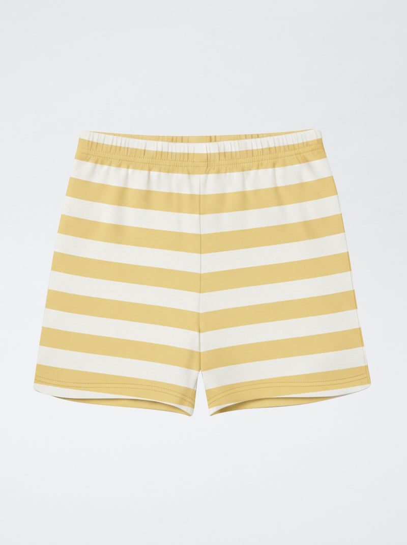 Pijama corto 2 piezas 'Hello Kitty' Amarillo - Kiabi