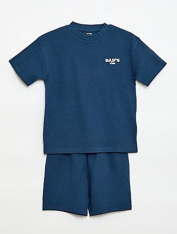 Pijama corto 2 piezas Pantalón corto + Camiseta