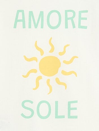 Pijama corto 2 piezas Pantalón corto + Camiseta