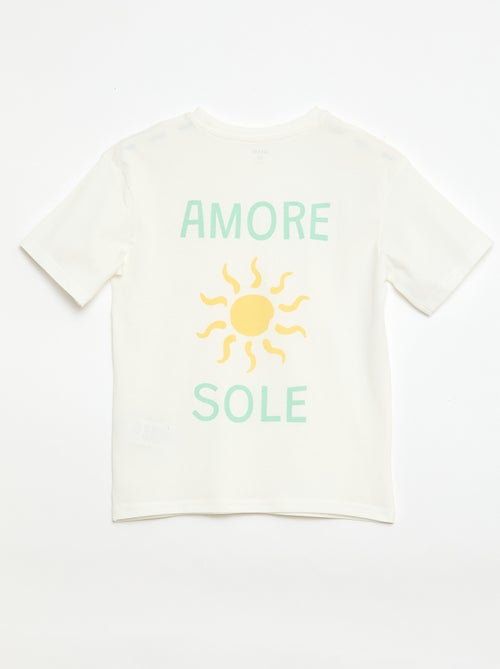 Pijama corto 2 piezas Pantalón corto + Camiseta - Kiabi