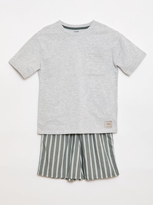 Pijama corto 2 piezas - Kiabi