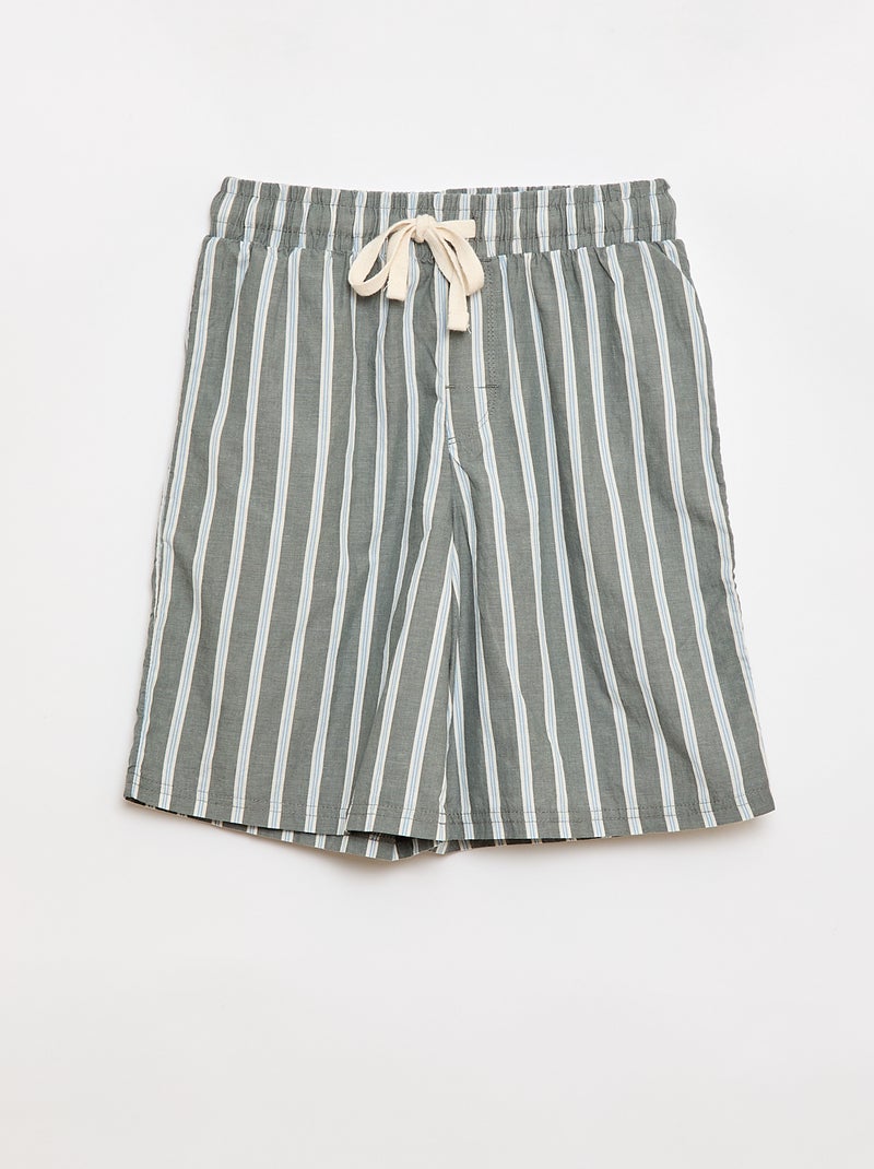Pijama corto 2 piezas Verde - Kiabi