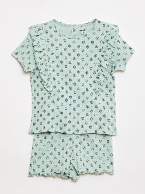 Pijama corto 2 piezas - Kiabi