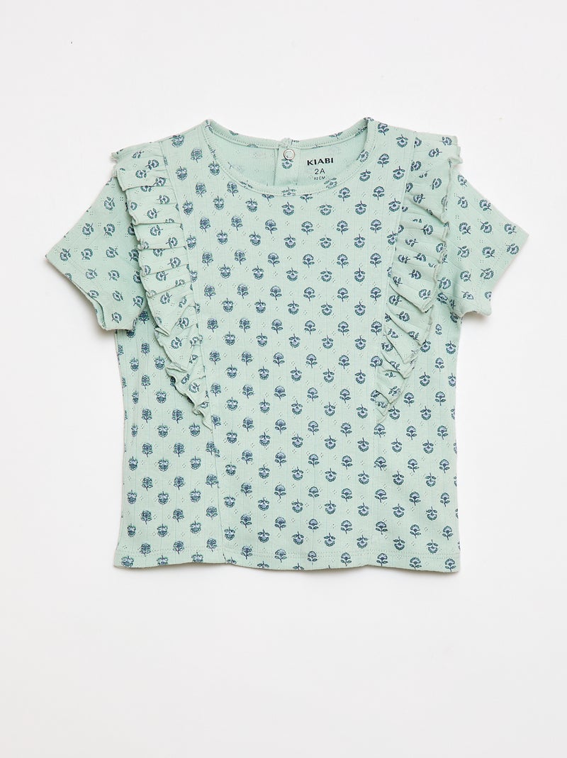 Pijama corto 2 piezas Verde - Kiabi