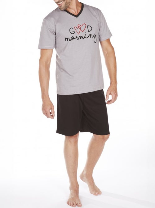 Pijama Corto ALGODÓN - Kiabi Pijama Corto ALGODÓN - Kiabi