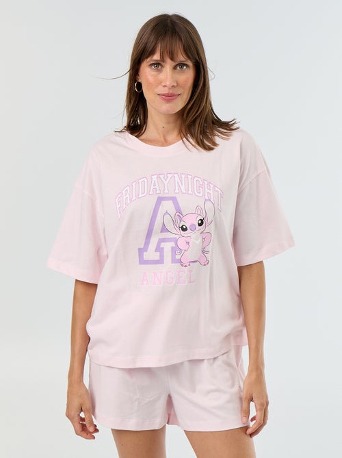 Pijama corto \'Angel\' - 2 piezas - Kiabi Pijama corto \'Angel\' - 2 piezas - Kiabi