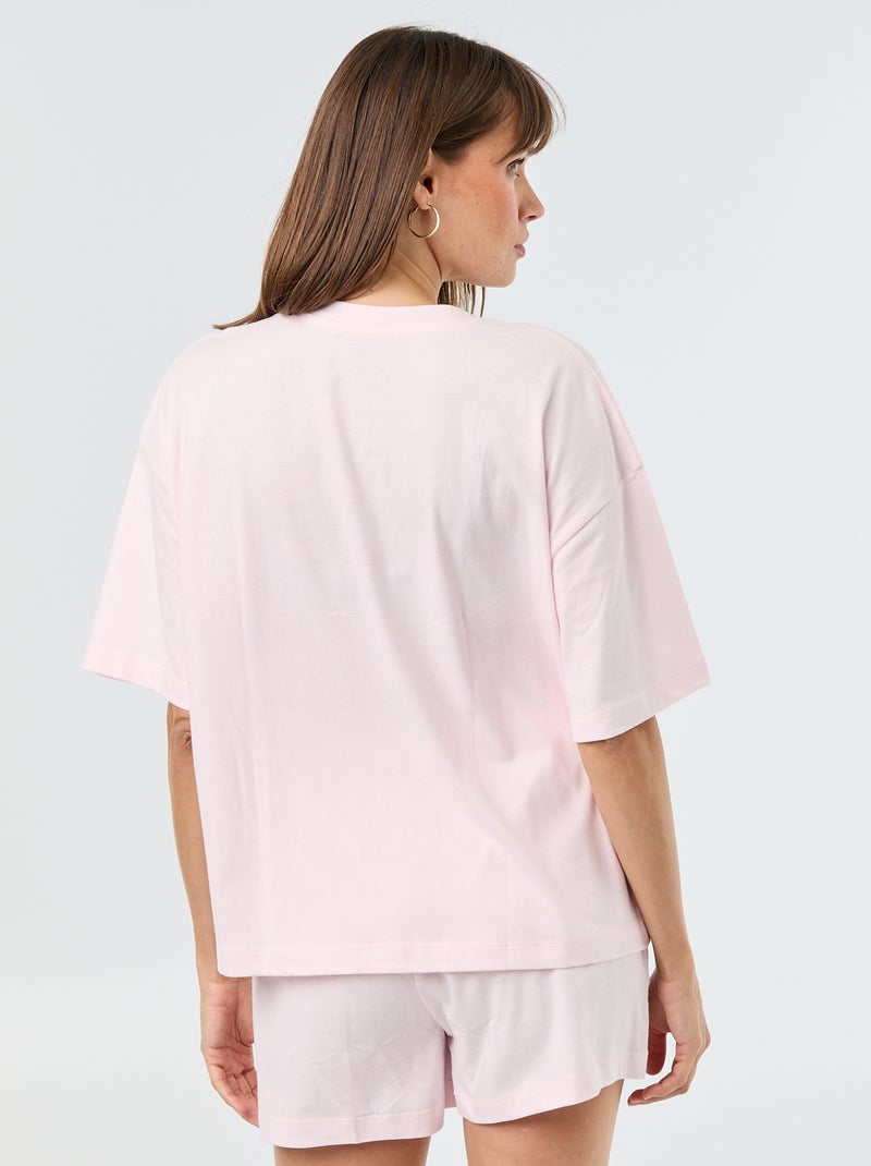 Pijama corto \'Angel\' - 2 piezas Rosa - Kiabi