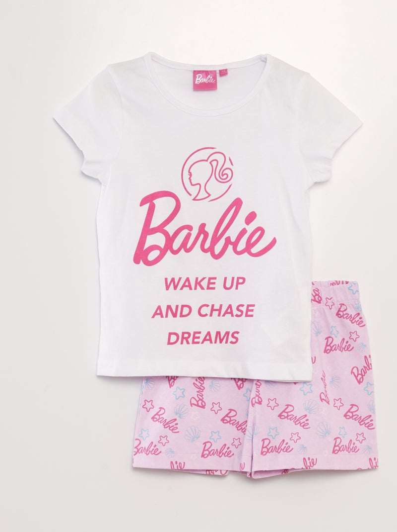 Pijama corto 'Barbie' - 2 piezas BLANCO - Kiabi