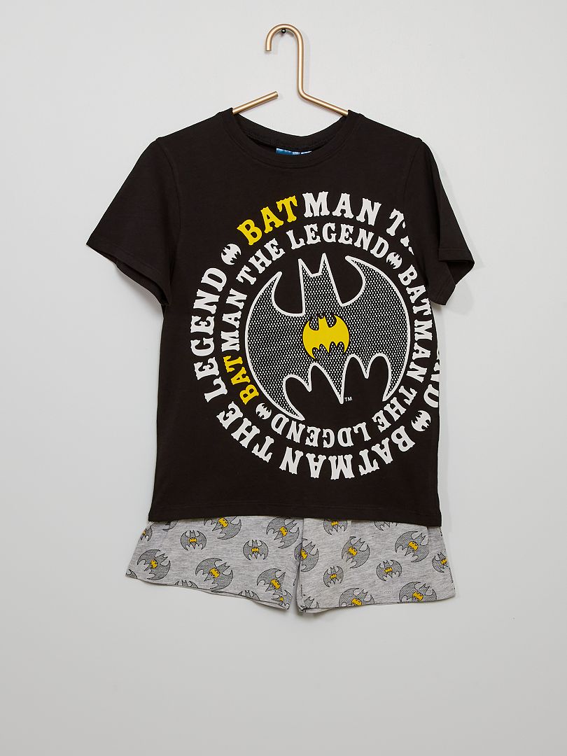 Pijama corto 'Batman' negro/gris - Kiabi