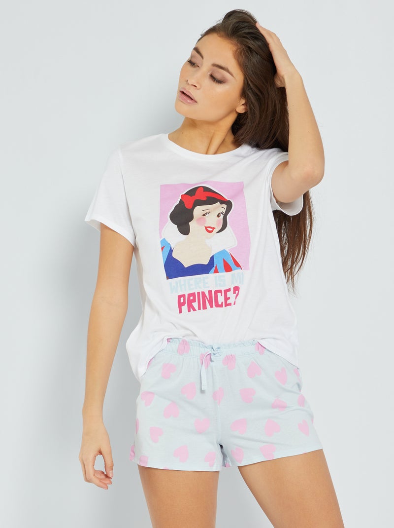 Pijama corto 'Blancanieves' BLANCO - Kiabi