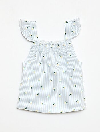Pijama corto camiseta con volante + Pantalón corto - Pack de 2