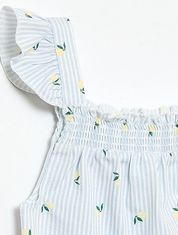 Pijama corto camiseta con volante + Pantalón corto - Pack de 2